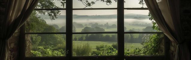 Window Overlooking Countryside photo
