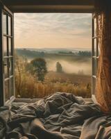 Window With View of Field photo