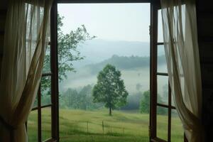 Open Window Overlooking Field photo