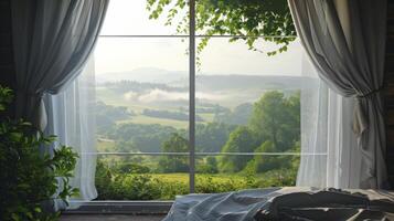 Bedroom With Countryside View photo