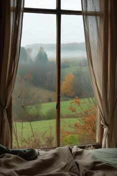 Bed Under Window by Green Field photo