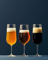 Assorted Beers on Table photo