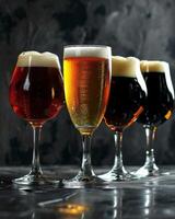 Assorted Beer Glasses on Display photo