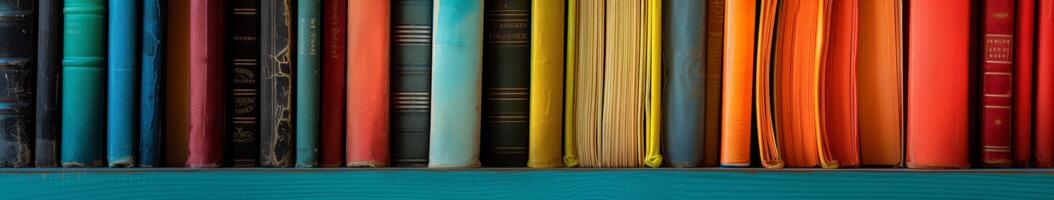 Colorful Books on Table photo