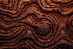 Wooden Surface With Wavy Lines photo