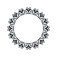 Ornamental pattern design circle frame. Ornamental Circular Knot Pattern. Border pattern design vector