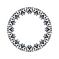 Ornamental pattern design circle frame. Ornamental Circular Knot Pattern. Border pattern design vector