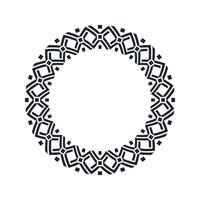 Ornamental pattern design circle frame. Ornamental Circular Knot Pattern. Border pattern design vector