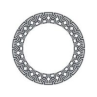 Ornamental pattern design circle frame. Ornamental Circular Knot Pattern. Border pattern design vector