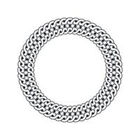 Ornamental pattern design circle frame. Ornamental Circular Knot Pattern. Border pattern design vector