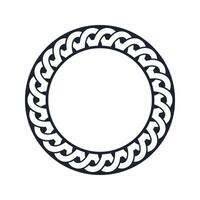 Ornamental pattern design circle frame. Ornamental Circular Knot Pattern. Border pattern design vector