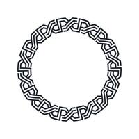Ornamental pattern design circle frame. Ornamental Circular Knot Pattern. Border pattern design vector