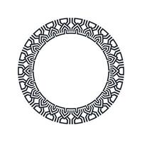 Ornamental pattern design circle frame. Ornamental Circular Knot Pattern. Border pattern design vector