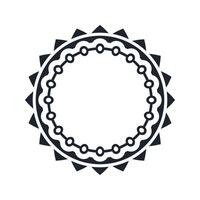 Ornamental pattern design circle frame. Ornamental Circular Knot Pattern. Border pattern design vector