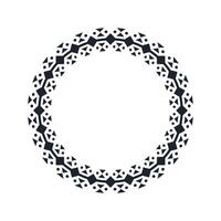 Ornamental pattern design circle frame. Ornamental Circular Knot Pattern. Border pattern design vector