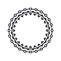 Ornamental pattern design circle frame. Ornamental Circular Knot Pattern. Border pattern design vector