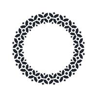 Ornamental pattern design circle frame. Ornamental Circular Knot Pattern. Border pattern design vector