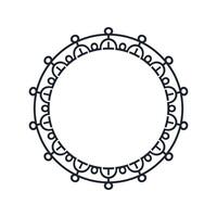 Ornamental pattern design circle frame. Ornamental Circular Knot Pattern. Border pattern design vector