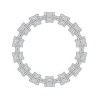 Ornamental pattern design circle frame. Ornamental Circular Knot Pattern. Border pattern design vector