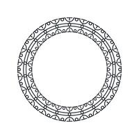 Ornamental pattern design circle frame. Ornamental Circular Knot Pattern. Border pattern design vector