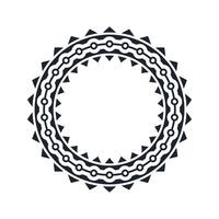 Ornamental pattern design circle frame. Ornamental Circular Knot Pattern. Border pattern design vector