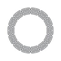Ornamental pattern design circle frame. Ornamental Circular Knot Pattern. Border pattern design vector