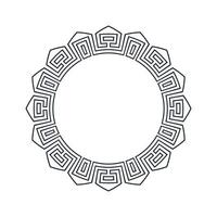 Ornamental pattern design circle frame. Ornamental Circular Knot Pattern. Border pattern design vector
