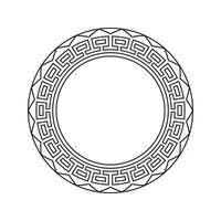 Ornamental pattern design circle frame. Ornamental Circular Knot Pattern. Border pattern design vector