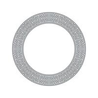 Ornamental pattern design circle frame. Ornamental Circular Knot Pattern. Border pattern design vector