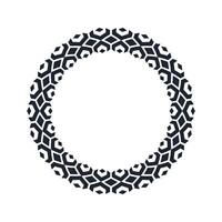 Ornamental pattern design circle frame. Ornamental Circular Knot Pattern. Border pattern design vector