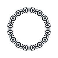 Ornamental pattern design circle frame. Ornamental Circular Knot Pattern. Border pattern design vector
