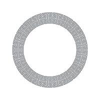 Ornamental pattern design circle frame. Ornamental Circular Knot Pattern. Border pattern design vector