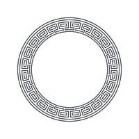 Ornamental pattern design circle frame. Ornamental Circular Knot Pattern. Border pattern design vector