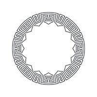 Ornamental pattern design circle frame. Ornamental Circular Knot Pattern. Border pattern design vector