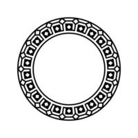 Ornamental pattern design circle frame. Ornamental Circular Knot Pattern. Border pattern design vector