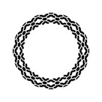Ornamental pattern design circle frame. Ornamental Circular Knot Pattern. Border pattern design vector