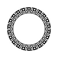 Ornamental pattern design circle frame. Ornamental Circular Knot Pattern. Border pattern design vector
