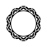 Ornamental pattern design circle frame. Ornamental Circular Knot Pattern. Border pattern design vector