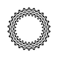 Ornamental pattern design circle frame. Ornamental Circular Knot Pattern. Border pattern design vector