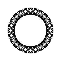 Ornamental pattern design circle frame. Ornamental Circular Knot Pattern. Border pattern design vector