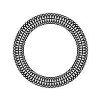 Ornamental pattern design circle frame. Ornamental Circular Knot Pattern. Border pattern design vector