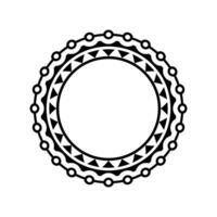 Ornamental pattern design circle frame. Ornamental Circular Knot Pattern. Border pattern design vector
