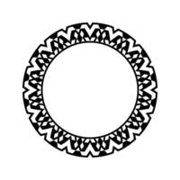 Ornamental pattern design circle frame. Ornamental Circular Knot Pattern. Border pattern design vector