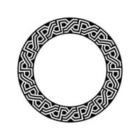 Ornamental pattern design circle frame. Ornamental Circular Knot Pattern. Border pattern design vector