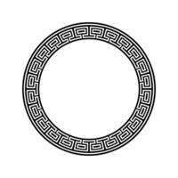 Ornamental pattern design circle frame. Ornamental Circular Knot Pattern. Border pattern design vector