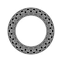 Ornamental pattern design circle frame. Ornamental Circular Knot Pattern. Border pattern design vector