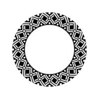 Ornamental pattern design circle frame. Ornamental Circular Knot Pattern. Border pattern design vector