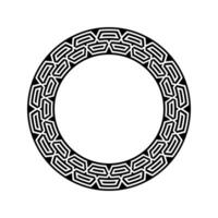 Ornamental pattern design circle frame. Ornamental Circular Knot Pattern. Border pattern design vector