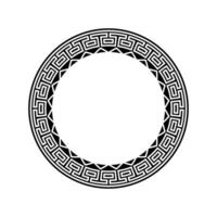 Ornamental pattern design circle frame. Ornamental Circular Knot Pattern. Border pattern design vector