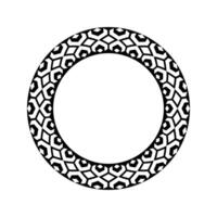 Ornamental pattern design circle frame. Ornamental Circular Knot Pattern. Border pattern design vector